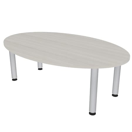 Skutchi Designs 33.5 in W, 59.5 in L, 29 in H, Engineered Wood Top, Ivory HAR-OVL-34X60-PT-26